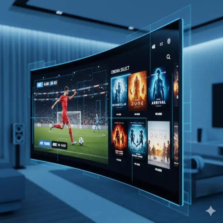 IPeeTVFlix premium 4K IPTV streaming interface